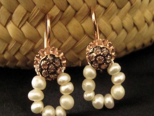 Boucles d'oreilles Argent et perles de cultures